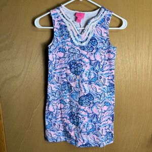 Lilly Pulitzer Girls Harper Mini Shift Dress Magnolia Lilac A Little Jelly 8-10